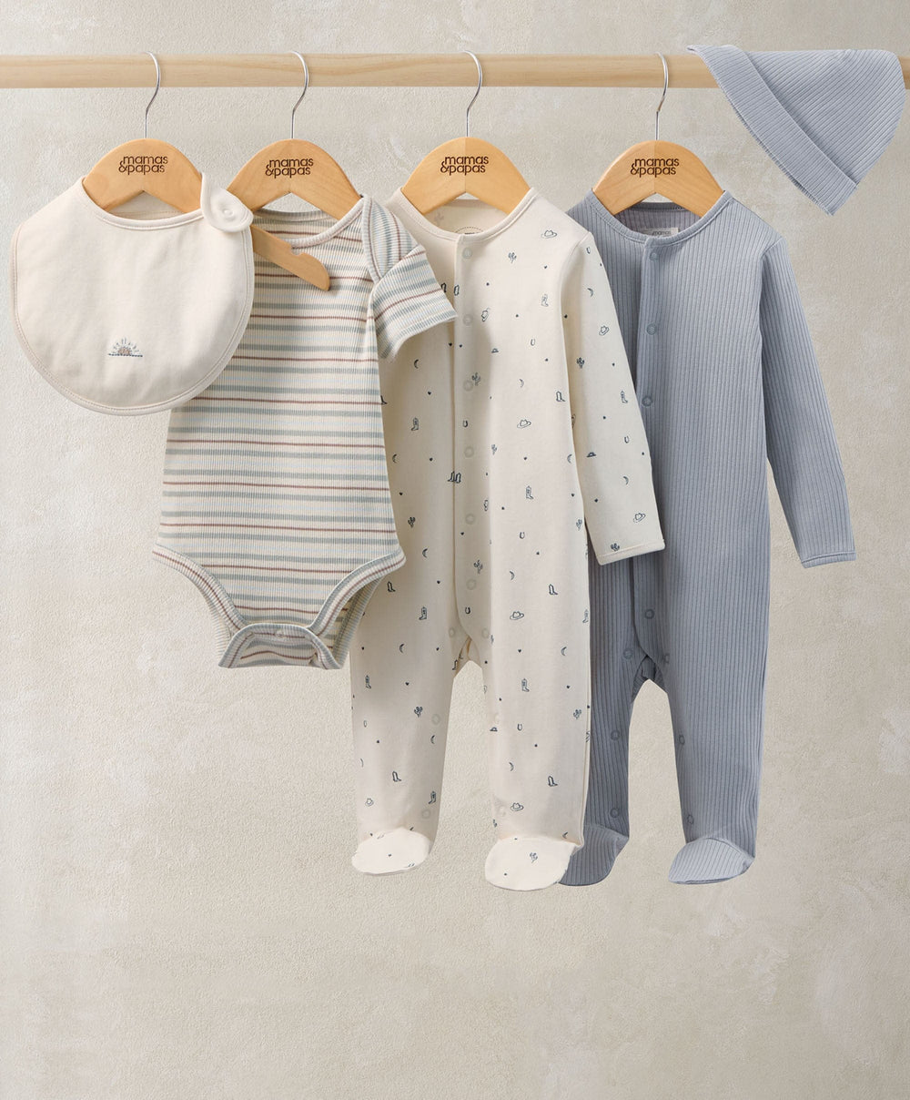 Mamas &amp; Papas Outfits &amp; Sets Welcome to the World 5 Piece Baby Clothes Set