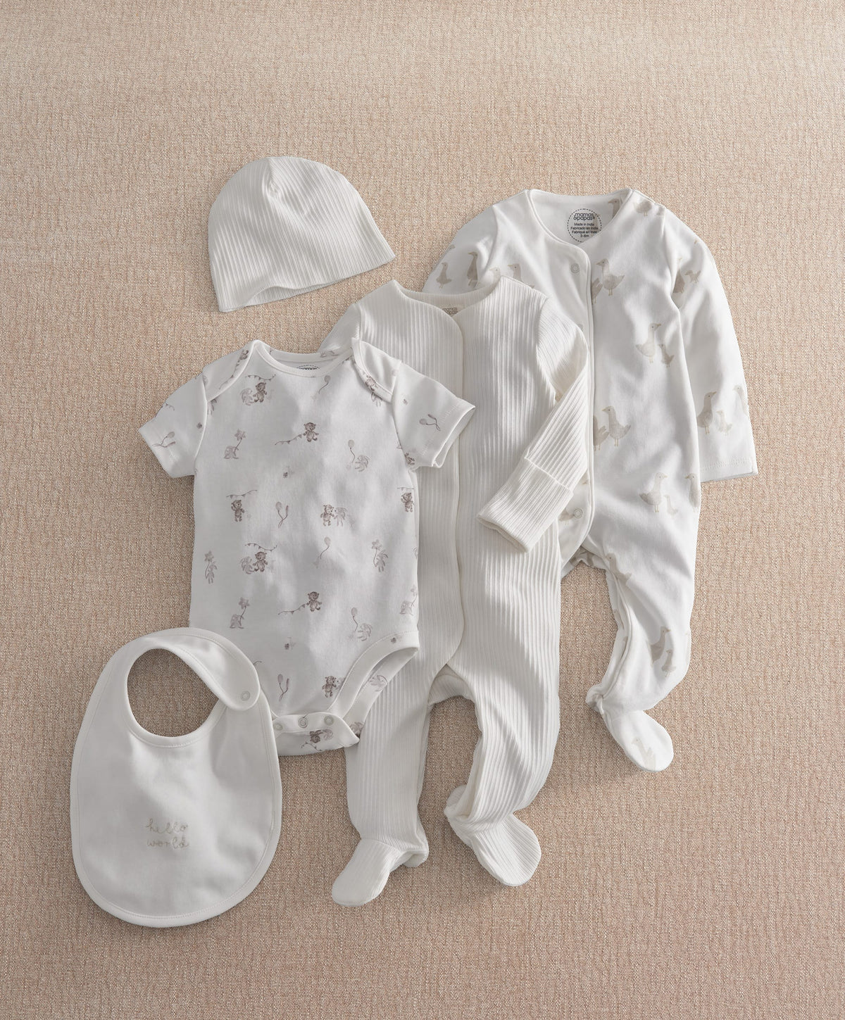 Mamas & Papas Outfits & Sets Welcome To The World Duck All In One Set (5 Pieces)