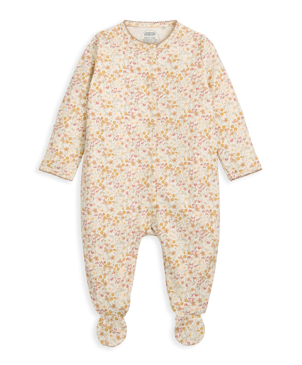 Mamas &amp; Papas Outfits &amp; Sets Welcome to the World Floral Baby Clothes 5 Piece Set