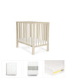 Mamas & Papas Petite Cot Bundles Petite Cot Bundle with Essential Airflow Fibre Mattress (4 Pieces) - Cashmere