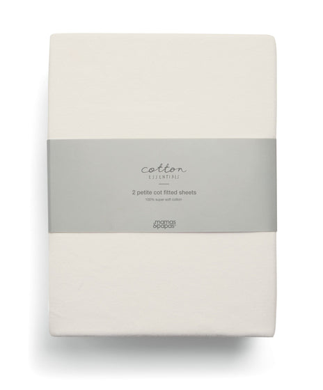 Mini Cot Fitted Sheets (2 Pack) – Cream
