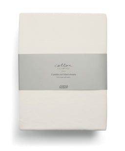 Mamas & Papas Petite Cot Fitted Sheets (2 Pack) – Cream