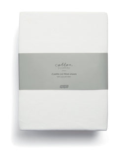Mamas & Papas Petite Cot Fitted Sheets (2 Pack) - White