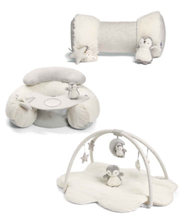 Mamas & Papas Playmats & Gyms Wish Upon a Cloud Playmat Bundle with Tummy Time Roll, Sit & Play