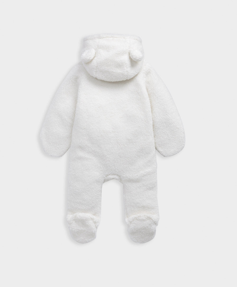 Mamas &amp; Papas Pramsuits Cream Borg Pramsuit