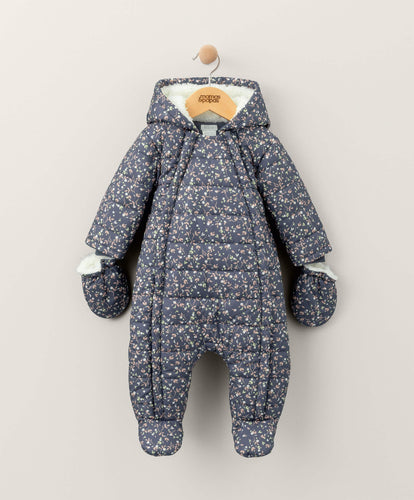 Mamas & Papas Pramsuits Floral All Over Print Snowsuit
