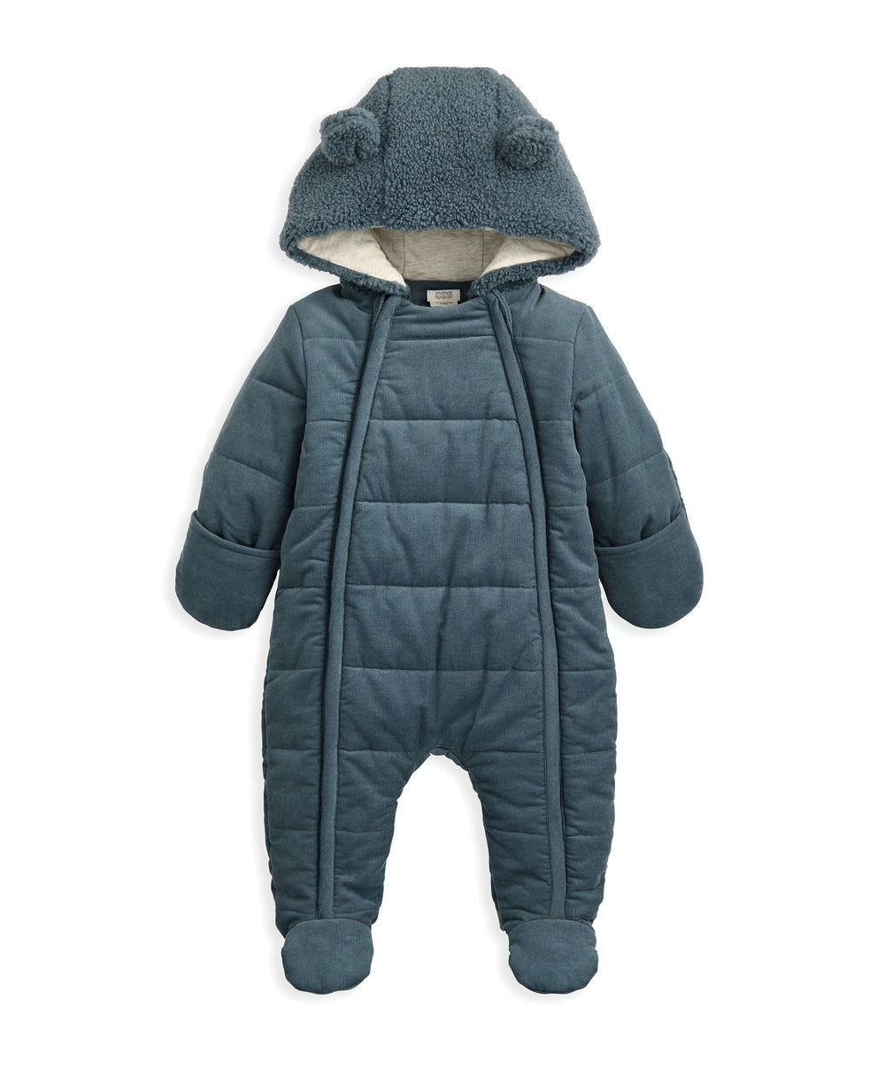 Mamas &amp; Papas Pramsuits Quilted Cord Pramsuit - Blue