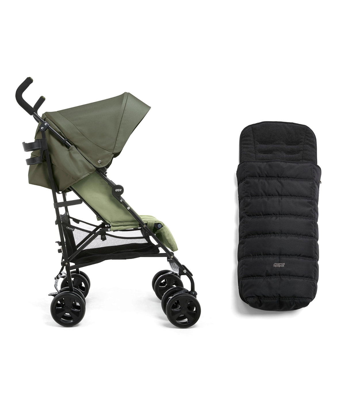 Cruise Buggy Footmuff Bundle Green/Black – Mamas Papas IE