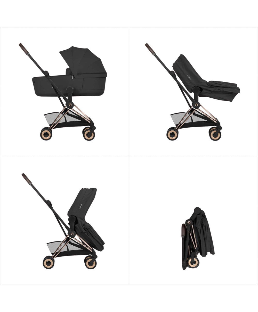 Mamas &amp; Papas Pushchairs Cybex Coya Ultimate Pushchair With Cybex Cloud T Plus &amp; Cybex Sirona T Baby Car Seat &amp; Base