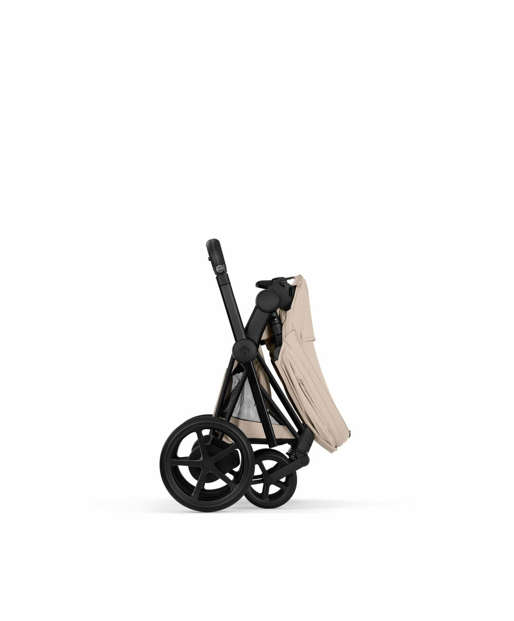 Mamas &amp; Papas Pushchairs Cybex e-Priam Pushchair &amp; Carrycot Bundle with Cybex Cloud T i-Size Rotating Baby Car Seat &amp; Base - Sepia Black