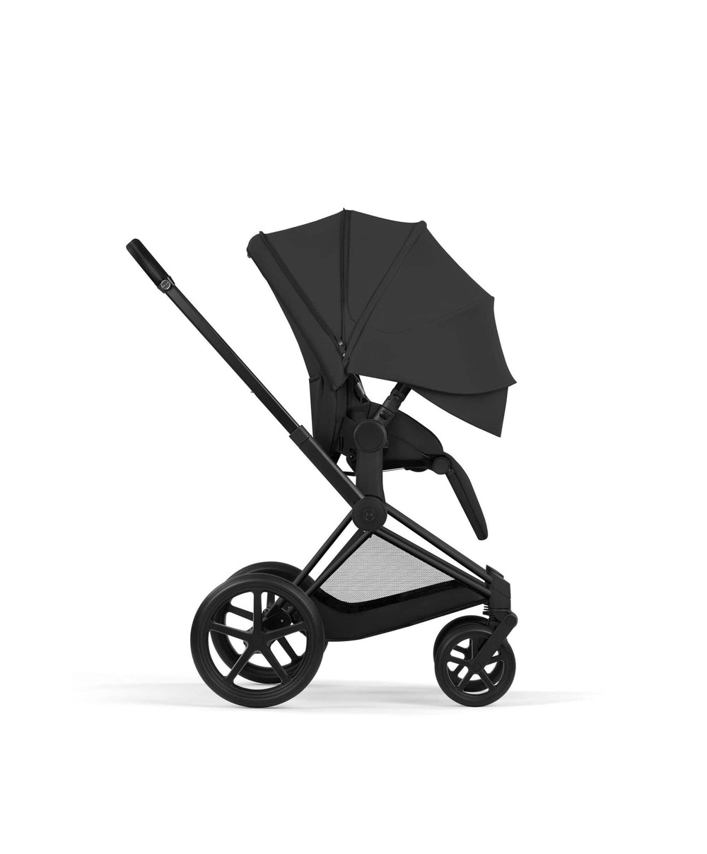 Mamas &amp; Papas Pushchairs Cybex Priam Pushchair &amp; Carrycot Bundle with Cybex Cloud T i-Size Rotating Baby Car Seat &amp; Base - Sepia Black