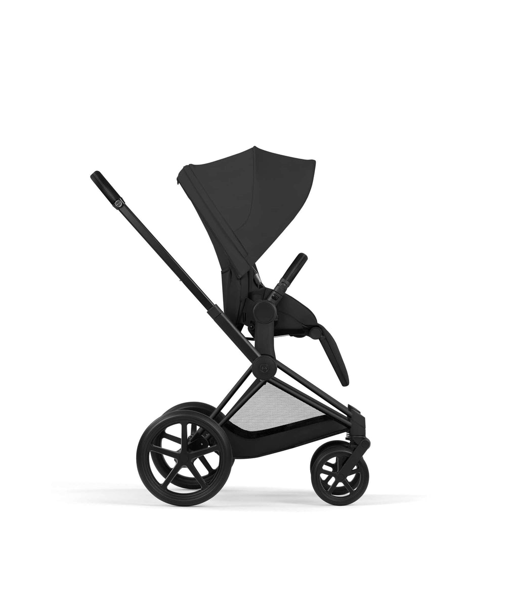Mamas &amp; Papas Pushchairs Cybex Priam Pushchair &amp; Carrycot Bundle with Cybex Cloud T i-Size Rotating Baby Car Seat &amp; Base - Sepia Black