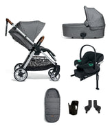 Mamas & Papas Pushchairs Flip XT² 6 Piece Complete Pushchair Bundle with Aton B2 Car Seat & Base - Fossil Grey