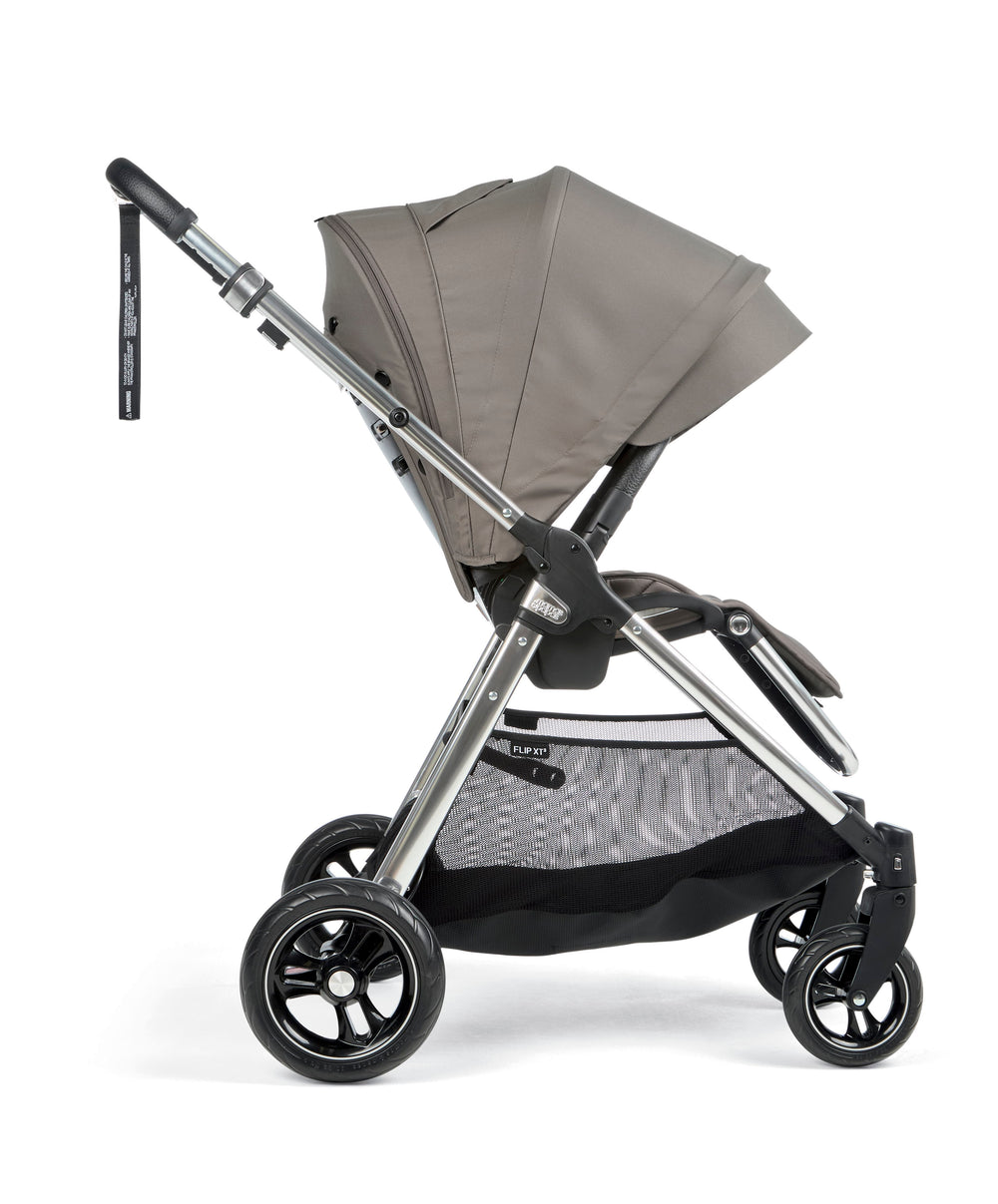 Mamas &amp; Papas Pushchairs Flip XT³ Pushchair Bundle with Cybex Aton B Car Seat &amp; Base (4 Piece) - Stone