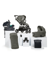 Mamas & Papas Pushchairs Flip XT³ Pushchair Bundle with Cybex Aton B2 Car Seat (7 Pieces) - Harbour Grey