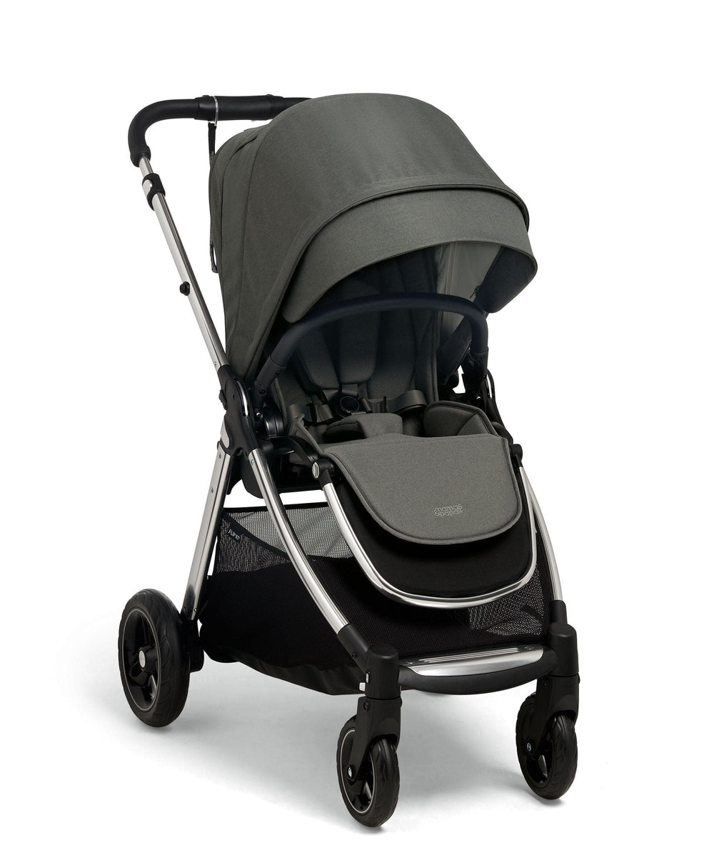 Mamas &amp; Papas Pushchairs Flip XT³ Pushchair Bundle with Cybex Aton B2 Car Seat (7 Pieces) - Harbour Grey