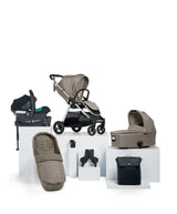 Mamas & Papas Pushchairs Flip XT³ Pushchair Bundle with Cybex Aton B2 i-Size Infant Car Seat (7 Pieces) - Fawn