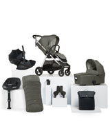 Mamas & Papas Pushchairs Flip XT³ Pushchair Bundle with Cybex Cloud G Car Seat (8 Pieces) - Harbour Grey