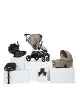 Mamas & Papas Pushchairs Flip XT³ Pushchair Bundle with Cybex Cloud G Car Seat & Base (5 Pieces) - Fawn