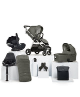 Mamas & Papas Pushchairs Flip XT³ Pushchair Bundle with Cybex Cloud T Car Seat (8 Pieces) - Harbour Grey