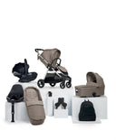 Mamas & Papas Pushchairs Flip XT³ Pushchair Bundle with Cybex Cloud T i-Size Baby Car Seat & Base (8 Pieces) - Stone