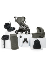 Mamas & Papas Pushchairs Flip XT³ Pushchair Bundle with Maxi-Cosi Pebble 360 Pro² Car Seat (8 Pieces) - Harbour Grey
