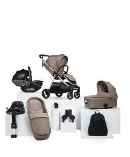 Mamas & Papas Pushchairs Flip XT³ Pushchair Bundle with Maxi-Cosi Pebble 360 Pro² Car Seat (8 Pieces) - Stone