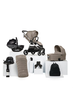 Mamas & Papas Pushchairs Flip XT³ Pushchair Bundle with Maxi-Cosi Pebble Slide Pro Car Seat & Base (8 Pieces) - Fawn