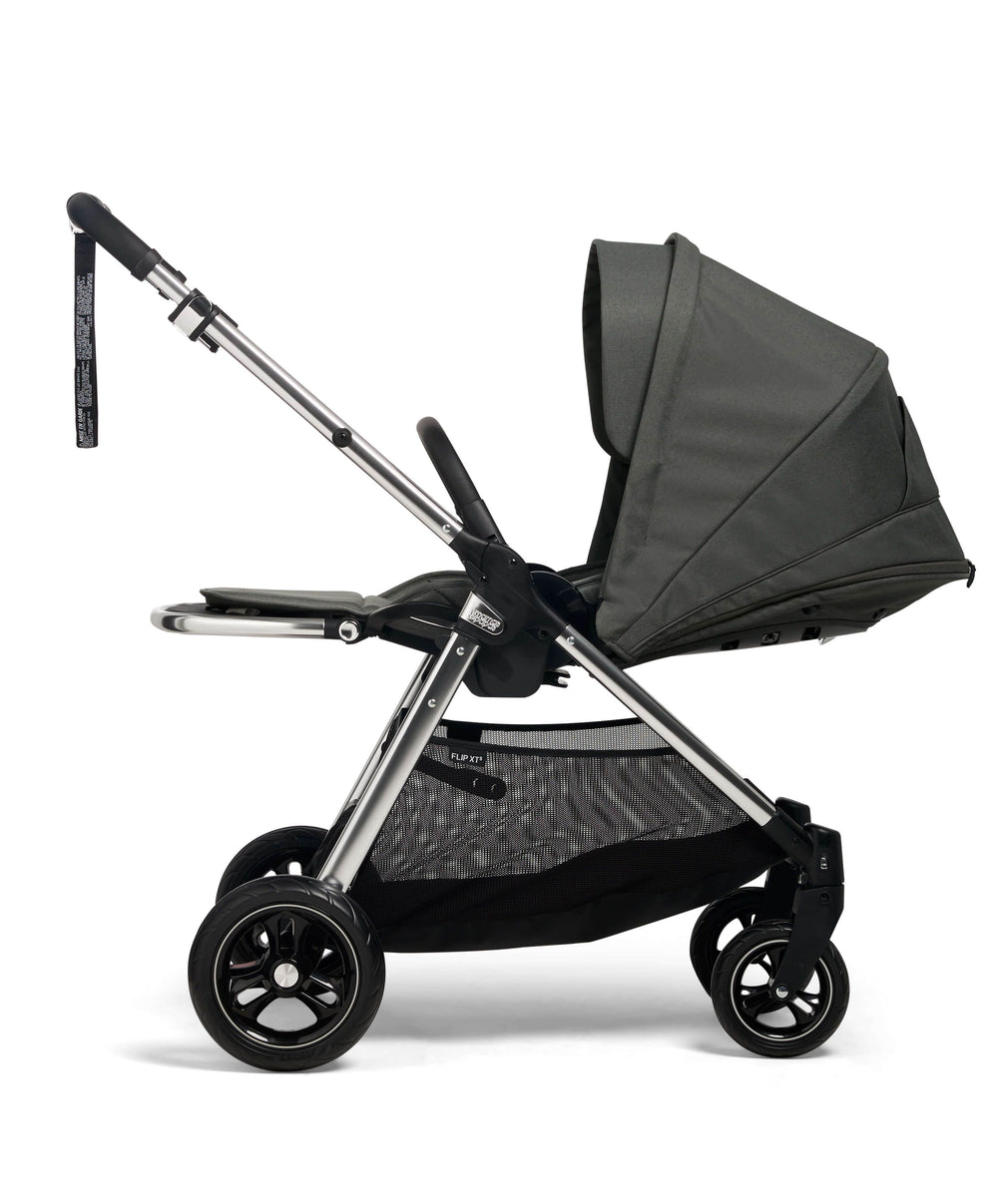 Mamas &amp; Papas Pushchairs Flip XT³ Pushchair Bundle with Maxi-Cosi Pebble Slide Pro Car Seat &amp; Base (8 Pieces) - Harbour Grey