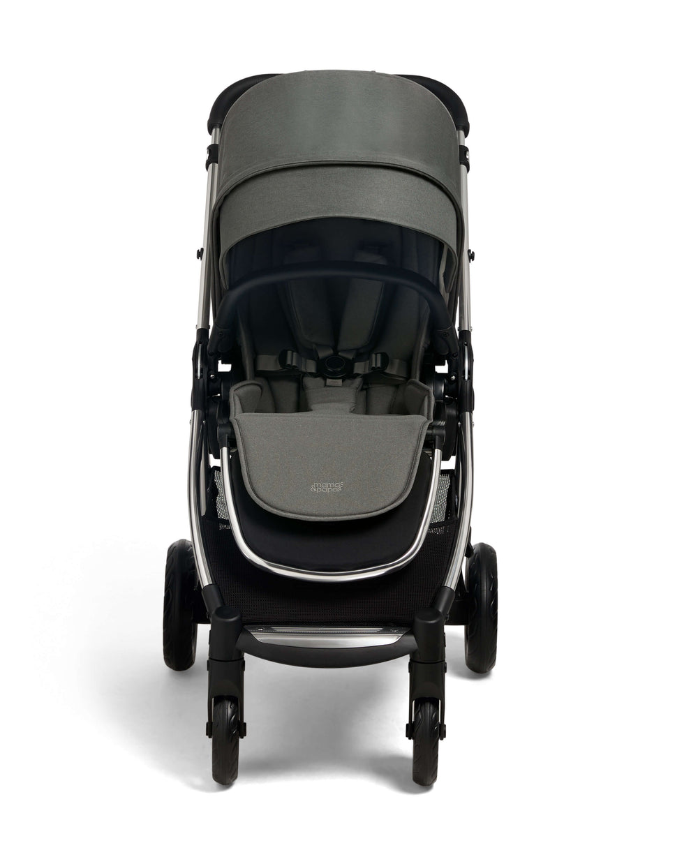 Mamas &amp; Papas Pushchairs Flip XT³ Pushchair Bundle with Maxi-Cosi Pebble Slide Pro Car Seat &amp; Base (8 Pieces) - Harbour Grey