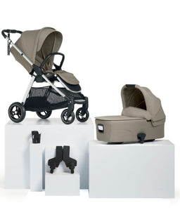 Mamas & Papas Pushchairs Flip XT³ Pushchair Bundle with Maxi-Cosi Pebble Slide Pro Car Seat & Base (8 Pieces) - Sage Grey