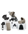 Mamas & Papas Pushchairs Flip XT³ Pushchair Bundle with Maxi-Cosi Pebble Slide Pro Car Seat & Base (8 Pieces) - Sage Grey