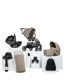 Mamas & Papas Pushchairs Flip XT³ Pushchair Bundle with Maxi-Cosi Pebble Slide Pro Car Seat & Base (8 Pieces) - Sage Grey
