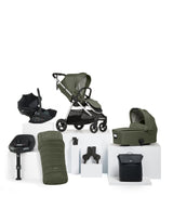 Mamas & Papas Pushchairs Flip XT³ Pushchair Complete Bundle with Cybex Cloud G Car Seat & Base (8 Pieces) - Juniper