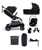 Mamas & Papas Pushchairs Flip XT³ Pushchair Complete Bundle with Cybex Cloud G Car Seat & Base (8 Pieces) - Slated Navy