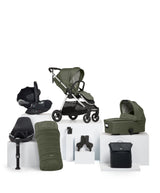 Mamas & Papas Pushchairs Flip XT³ Pushchair Complete Bundle with Cybex Cloud T Car Seat & Base (8 Pieces) – Juniper