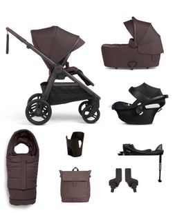 Mamas & Papas Pushchairs Ocarro 2 Complete Pushchair Bundle with Cybex Aton B Car Seat & Base (8 Pieces) - Americano
