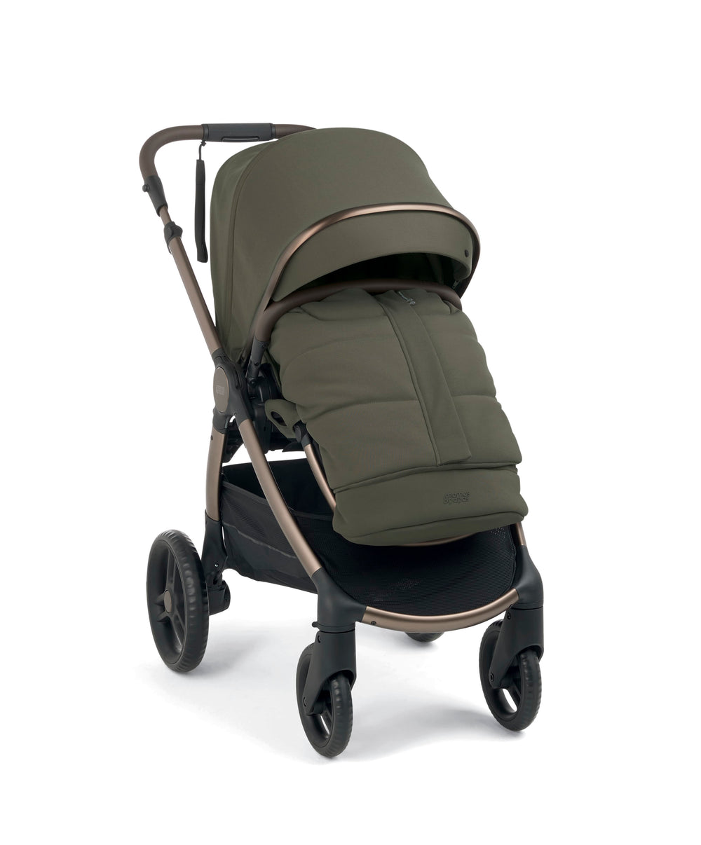 Mamas &amp; Papas Pushchairs Ocarro 2 Complete Pushchair Bundle with Cybex Aton B2 i-Size Baby Car Seat  (8 Pieces) – Evergreen