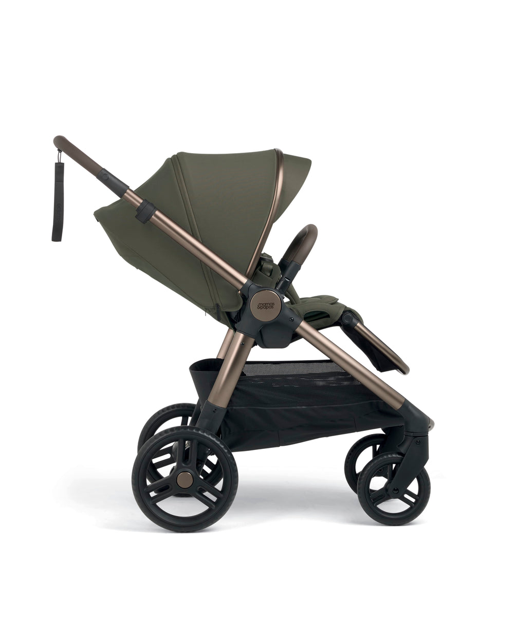Mamas &amp; Papas Pushchairs Ocarro 2 Complete Pushchair Bundle with Cybex Aton B2 i-Size Baby Car Seat  (8 Pieces) – Evergreen