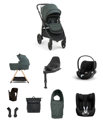 Mamas & Papas Pushchairs Ocarro 2 Pushchair Baby to Toddler Travel Bundle with Cybex Cloud T & Sirona T (10 Pieces) – Teal