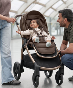 Mamas & Papas Pushchairs Ocarro 2 Pushchair Bundle with Maxi-Cosi Pebble 360 Car Seat & Base (9 Pieces) - Crema