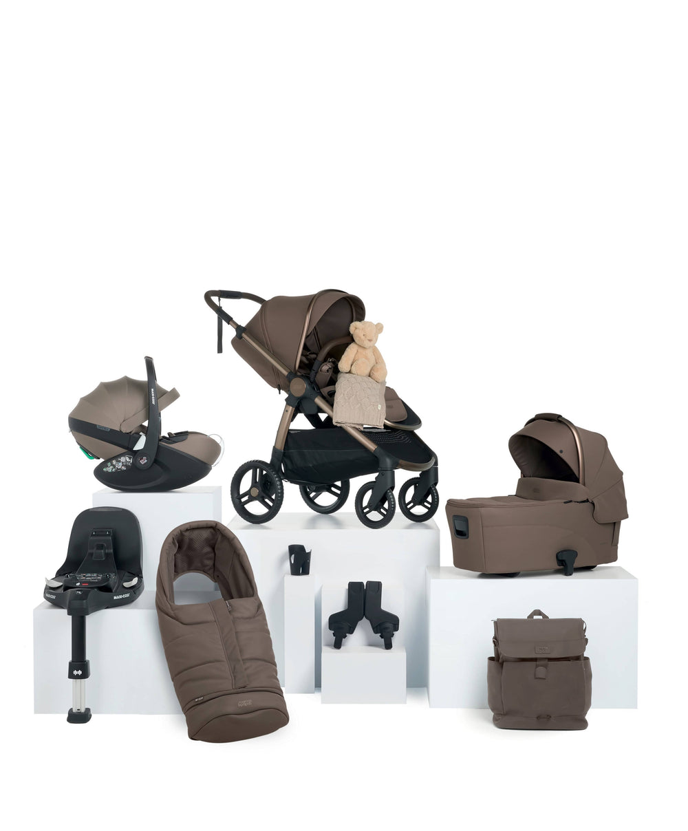 Mamas &amp; Papas Pushchairs Ocarro 2 Pushchair Bundle With Maxi-Cosi Pebble 360 Pro² Car Seat &amp; Base (10 Pieces) - Crema