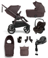 Mamas & Papas Pushchairs Ocarro 2 Pushchair Bundle with Maxi-Cosi Pebble Slide Pro Car Seat & Base (8 Pieces) - Americano/Espresso Brown