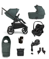 Mamas & Papas Pushchairs Ocarro 2 Pushchair Bundle with Maxi-Cosi Pebble Slide Pro Car Seat & Base (8 Pieces) - Teal
