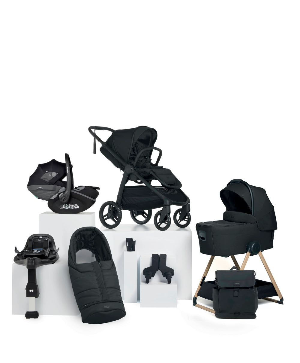 Mamas &amp; Papas Pushchairs Ocarro 2 Pushchair Bundle with Maxi-Cosi Pebble Slide Pro Car Seat &amp; Base (9 Pieces) - Eclipse