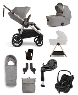 Mamas & Papas Pushchairs Ocarro 2 Pushchair Bundle with Maxi-Cosi Pebble Slide Pro Car Seat & Base (9 Pieces) - Heritage