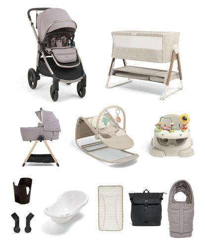 Mamas & Papas Pushchairs Ocarro 2 Pushchair Ultimate Newborn Bundle (12 Pieces) – Moonstone Grey