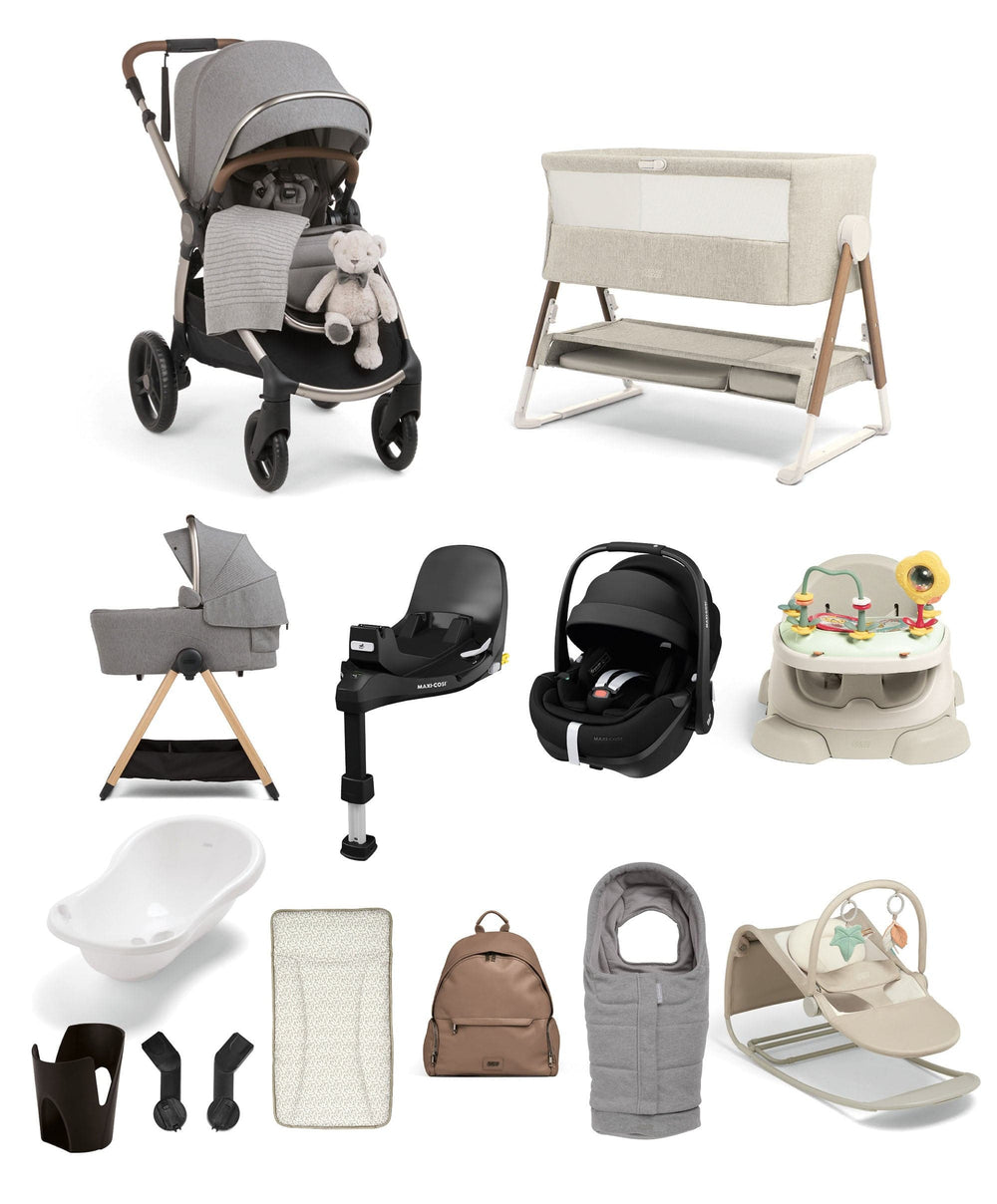 Mamas &amp; Papas Pushchairs Ocarro 2 Pushchair Ultimate Newborn Bundle with Maxi-Cosi Pebble 360 Pro2 &amp; Base (16 Pieces)  - Heritage