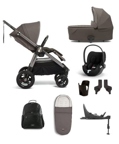 Mamas & Papas Pushchairs Ocarro 8 Piece Complete Bundle Including Cloud T Car Seat and Base in Phantom
