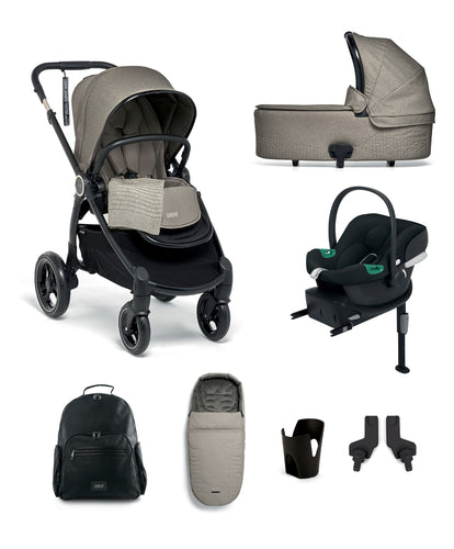 Mamas & Papas Pushchairs Ocarro 8 Piece Complete Bundle with Aton B2 Car Seat and Base in Nocturn